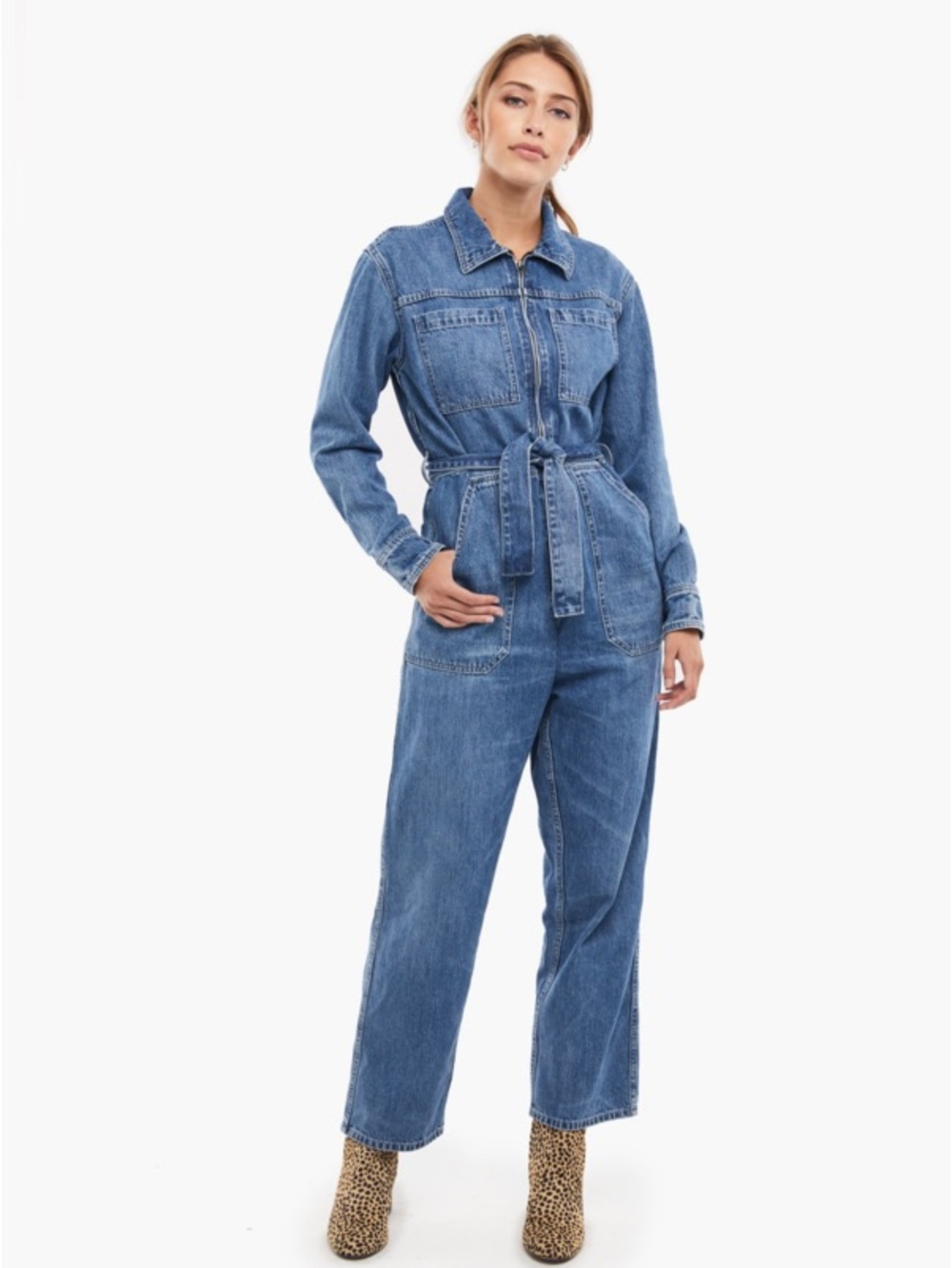 Able The Coverall in Wendy Wash denim size M
